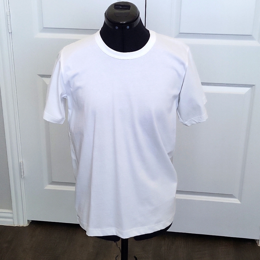 Commes des Garcons Designer White T-shirt l, Sz. L, NWOT